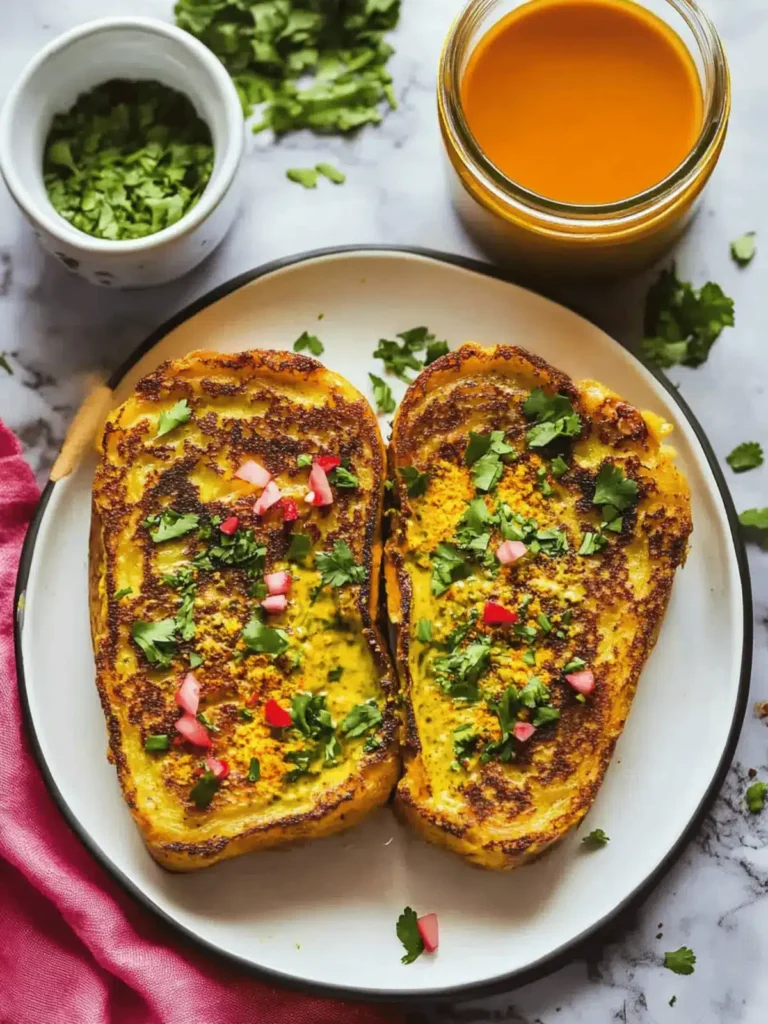 Savory Masala French Toast with Turmeric: A Flavorful Twist
